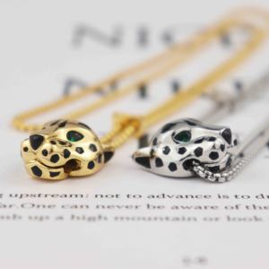 फैशन पैंथर लटकन गहने मढ़वाया 18k सोने उच्च गुणवत्ता गहने हार - Product Image 4