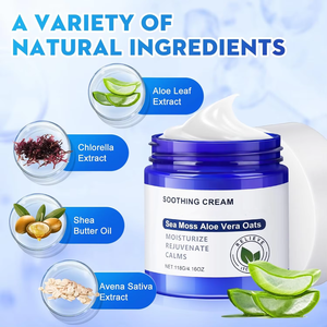 Lenisci la tua pelle con tutta la <span class=keywords><strong>crema</strong></span> Eczema naturale a base di muschio di mare, Comfort idratante per la pelle sensibile e secca - Product Image 2