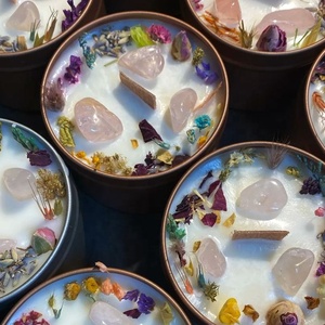 Productos de aromaterapia para el hogar, nuevas piedras preciosas de diseño, velas perfumadas de encanto con cristales y flores, Chakras, 2023 - Product Image 5