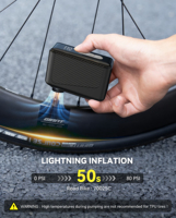 Nexest 2026 Nouvelle Mini Pompe Électrique Portable pour Vélo 120 PSI, Gonfleur de Pneus Manuel Durable et Écologique