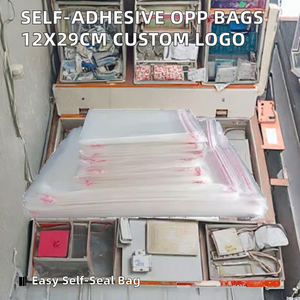 Open Top PE <b>Bag</b> (No <b>Zip</b>) Heavy Duty Custom Sizes Flexiloop Handle Disposable Clear Color OEM/ODM Plastic <b>Bags</b> for - Product Image 6