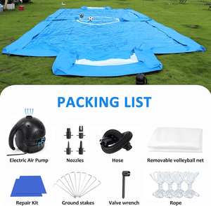 Large New <b>Inflatable</b> Volleyball and Football Court 2 in 1inflatable Water Game With Recreational Facilities - Product Image 1