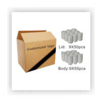 Boîtes de rangement en plastique rondes matérielles transparentes jetables de pp pour le déjeuner avec le couvercle pour l'emballage alimentaire