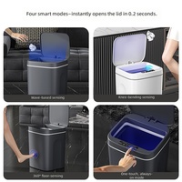 Poubelle à capteur grande capacité pour chambre à coucher, poubelle blanche personnalisée avec pédale, poubelle galvanisée