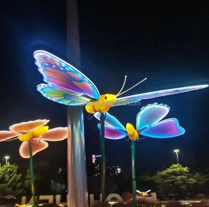 IP65 64cm 74cm 93cm 100cm LED Dynamisches Schmetterlings-Motiv-Licht für Außenbereich, Weihnachtsbeleuchtung für Hochzeits-Wanddekorationen - Product Image 5