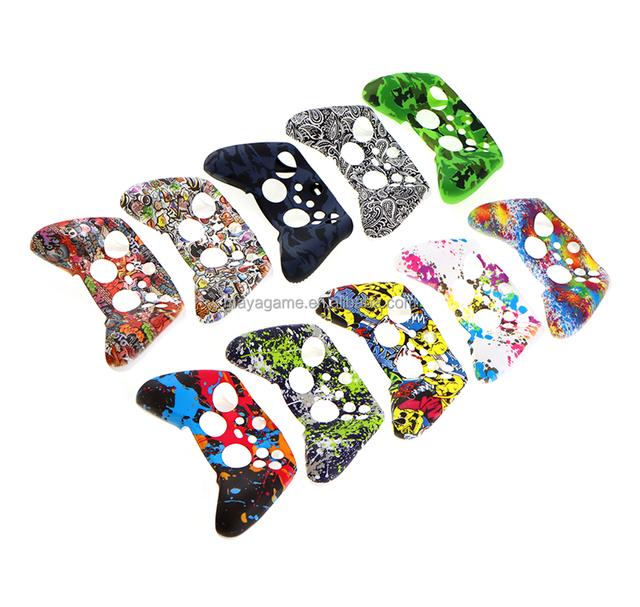 Water Transfer Printing Silicone Case Protective Soft Shell Skin Replacement for Xbox Series S X Controller Rubber Case
