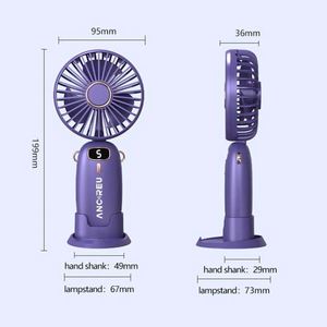 Mini Fans Outdoor Electric Folding Fans 1200mAh 800mAh Handheld Rechargeable Battery Usb <b>Pocket</b> Foldable Mini Portable Fans - Product Image 5