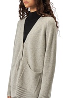 Pull en cachemire pour femmes avec LOGO personnalisé Tricots à col en V pour femmes Manteau surdimensionné Tricoté Pull d'hiver pour femmes Cardigan