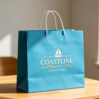 Sac de shopping en papier carton blanc de haute qualité, impression CMYK personnalisée pour l'emballage de vêtements de boutique