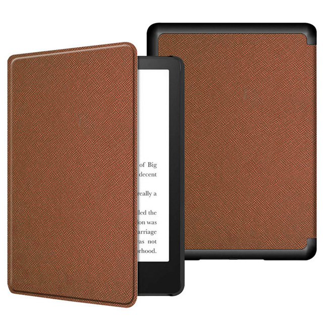 Slim Lightweight Fabric Texture Leather Case for Kindle Paperwhite 12 12th Generation 2024 7 Inch Cover with Auto Sleep Wake