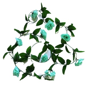 Guirlandes de roses artificielles Li Rui, 9 fleurs, en PVC et soie, pour décoration de mariage et de la maison - Product Image 2