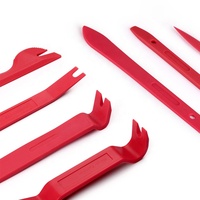 Kit de 8 outils de démontage de clips automobiles en nylon rouge pour l'installation de rivets et fixations de pare-chocs de voitures et camions