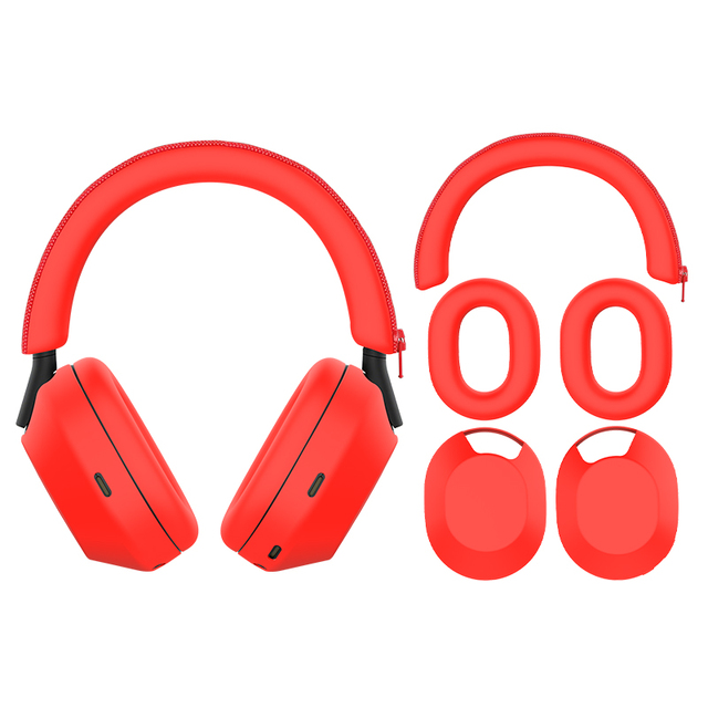 Shockproof Protective Cover Silicone Earphones Case for Sony WH-1000XM5 Headphones Accessories Silicone Shell