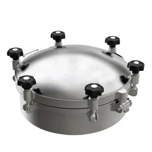 500mm Sanitary Hygienic Stainless Steel Mospheric Pressure Circular Round vessel Manway tank Manhole