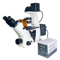 B G V UV floresan mikroskop BDS500-FL ters trinoküler Fluorscence biyolojik mikroskop
