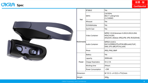 Casque <span class=keywords><strong>VR</strong></span> médical Mglass1s de 0,72 pouce, offrant un corps fin, une vision inégalée et une expérience cinématographique de niveau 4K - Product Image 5
