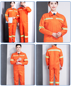 Vêtements de <span class=keywords><strong>travail</strong></span> haute visibilité pour hommes, uniforme de <span class=keywords><strong>travail</strong></span> respirant pour le printemps, <span class=keywords><strong>combinaison</strong></span> de chantier, bandes réfléchissantes, veste et pantalon, tenue de <span class=keywords><strong>travail</strong></span> - Product Image 2
