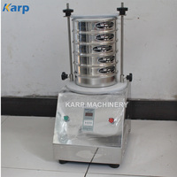 Agitateur de tamis vibrant de laboratoire en acier inoxydable certifié CE 200/300/400 mm pour l'analyse de la granulométrie