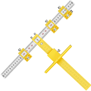 Cabinet Hardware Jig Guide Plastic Installation Handles Knobs Pull on Doors Drawers Metric Precise Positioning 4.5mm Drill Bits