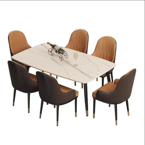 Nhà bếp phòng khách bằng đá cẩm thạch trắng bàn ăn nhỏ phòng ăn bàn ăn - Product Image 6