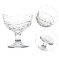 Gobelet à crème glacée, bol en verre pour crème glacée, boisson froide simple et créative pour milkshake