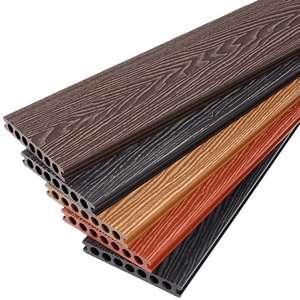 Tarima de Madera Compuesta para Exteriores con Relieve 3D, Revestimiento para Terrazas y Jardines, Tarima de Madera y Plástico - Product Image 2