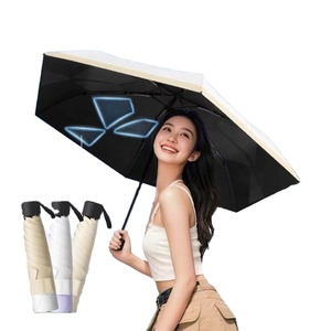 Fully-Automatic Ultra-Light Pongee <b>Umbrella</b> with 6 Ribs Modern Design <b>Sun</b> Rain Protection Easy Fold & Collect - Product Image 4