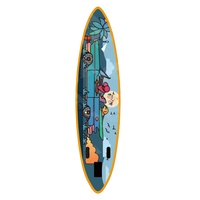 Nouveau Style personnalisé Fusion Stand-Up Paddle Planche de surf Double couche Paddle Board gonflable pour Touring Expérience de surf optimale