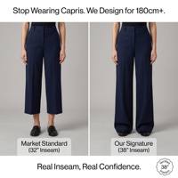 Pantalones de cuero extralargos para mujer, de moda, de cintura alta, con bolsillos de parche, ajuste para uso diario, de PU, de pierna ancha, con costura interior personalizada