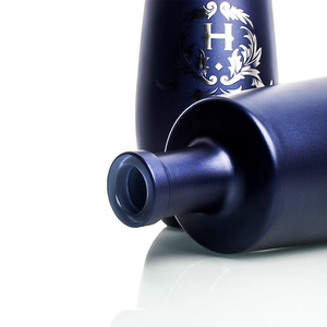 LIQUORPAC Botella de vidrio de licor azul oscuro con logotipo personalizado de lujo de alta calidad elegante vacía para empacar Vodka Brandy Whisky <span class=keywords><strong>Tequila</strong></span> - Product Image 5