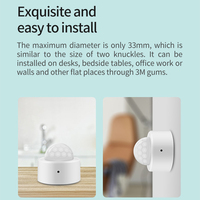 RSH Tuya 2 in 1 Zigbee Mini PIR Motion Detector Human Infrared Security Burglar Alarm Sensor