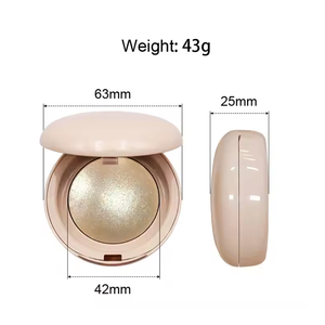 Paleta Individual de Maquillaje al por Mayor de Alta Calidad: Iluminador y Bronceador en Polvo Compacto con Brillo - Product Image 4