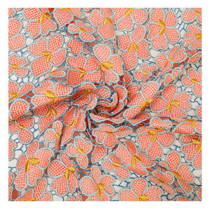 スイスレース生地スイスウェディングVoile Woven水溶性レース生地2024カスタム - Product Image 3