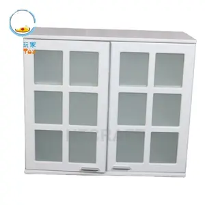 Raster Dubbele-Deuren Wandmontage Kast, Kast Opslag Unit/Frosted Glas Muur Mouted Kast