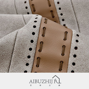 AIBUZHIJIA Taie d'oreiller décorative grise de luxe 30*50 Taie d'oreiller Faux <span class=keywords><strong>cuir</strong></span> Housses de coussin <span class=keywords><strong>pour</strong></span> <span class=keywords><strong>canapé</strong></span> <span class=keywords><strong>canapé</strong></span> - Product Image 3