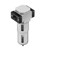Filtre à air LF-1/4-D-5M-MINI-A, série D, interface 1/4 po, précision de filtration 5 m, 12 bars, drainage automatique 950 L/min maximum