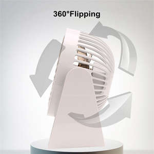 Ventilador de Mesa Portátil de Nuevo Diseño 2024, Ventilador de Escritorio Recargable de Alta Calidad con Tres Velocidades - Product Image 4