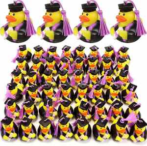 2025 Bulk Bath Toys <strong>Funny</strong> Yellow Graduation <strong>Rubber</strong> <strong>Duck</strong> Sound Floating Feature Kids' Shower Swimming Toy Graduation <strong>Rubber</strong> <strong>Duck</strong> - Product Image 1