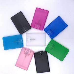 Flat 20ml Refillable Empty Pocket <b>Perfume</b> Plastic Credit Card Spray <b>Atomizer</b> Bottle - Product Image 4