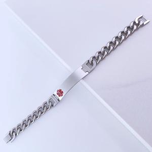 Gelang Pria Model Borgol Baja Anti Karat Lapis Emas, Tahan Air, Anti Kusam, Ukiran Klasik, Cocok untuk Hadiah Ulang Tahun, Laris Manis - Product Image 6