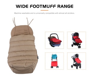 Cerniera inverno poliestere universale <span class=keywords><strong>passeggino</strong></span> pieghevole vestiti appena nati <span class=keywords><strong>sacco</strong></span> a pelo bambino con cerniera - Product Image 4
