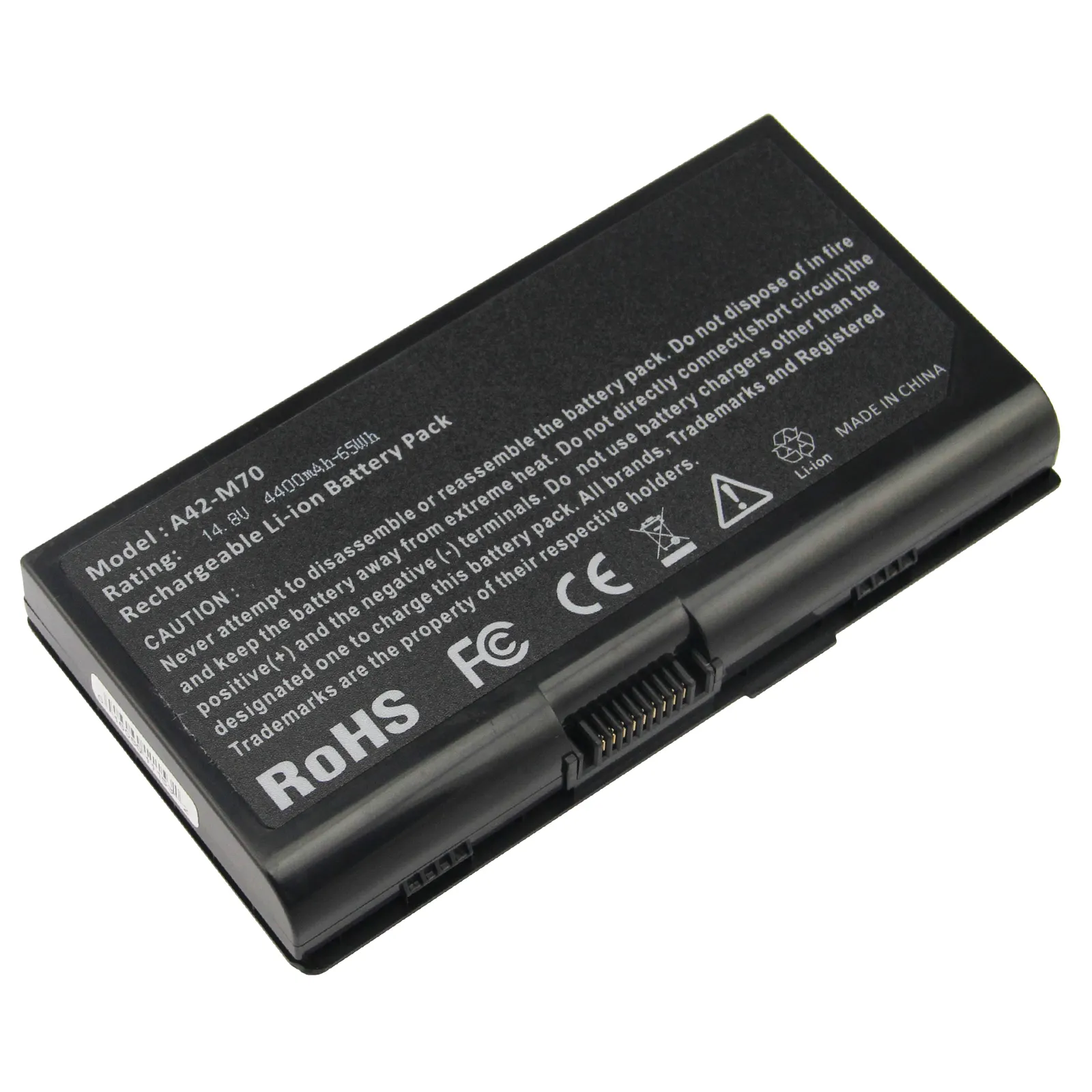 14.8v 4400mAh Replacement Laptop Battery A42-M70 G71 G72 N70 X71 wholesale laptop batteryFOR ASUS