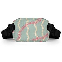 Sac à bandoulière de mode avec impression de logo personnalisé, design complet 3D, fermeture à glissière, longue bandoulière réglable et portable, grande capacité
