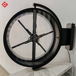 Hoạt động đơn giản Thiết bị quảng cáo nhà hàng điện ảnh Logo 3D ba chiều hộp đèn quảng cáo hiển thị quạt - Product Image 5