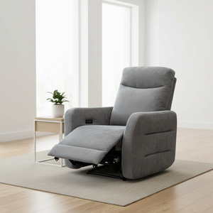 Sillón reclinable eléctrico de alta calidad para cine en casa, tapizado en tela, con función de masaje, individual, para sala de estar - Product Image 1