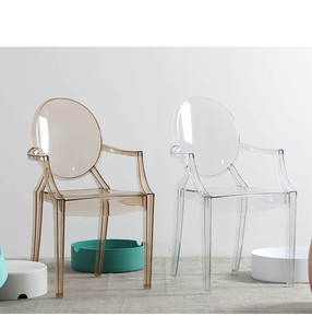 <span class=keywords><strong>Chaise</strong></span> de salle à manger en acrylique transparente de style scandinave, tabouret de maquillage domestique populaire, <span class=keywords><strong>chaise</strong></span> fantôme en cristal <span class=keywords><strong>pour</strong></span> la maison, en plastique - Product Image 3
