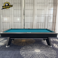 Wanyaju Factory Hochwertiger, stilvoller 9-Ball-Billardtisch Kommerzieller amerikanischer Schieferbett-Billardtisch auf Lager für ernsthafte Spieler