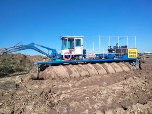 Multifunctionele Aquatische Amfibische Baggerschroef Type Reed Harvester Graafmachine Voor Moerasgrasmaaier Stro Voor <span class=keywords><strong>Wetland</strong></span> - Product Image 5