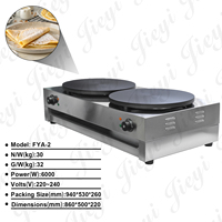 Crêpière Électrique Professionnelle en Acier Inoxydable avec Revêtement Antiadhésif, Certifiée CE, Idéale pour Hôtels, Buffets, Cafés et Usage Commercial