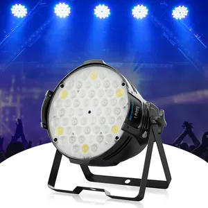 Büyük kepçe LP001 Par işıkları 54X3W LED DJ sahne işık RGBW DMX 512 sahne aydınlatma disko projektör ev düğün parti için